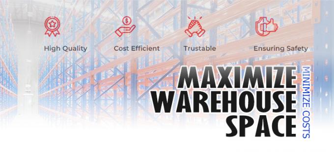 Heavy Duty Steel Warehouse Pallet Racks Metal Mezzanine Platform Shelf Customized 0